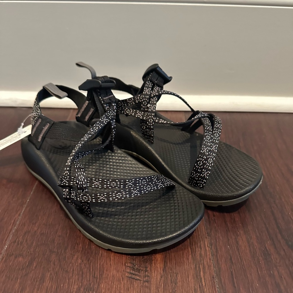 Chaco Black and Gray Kids Sandals